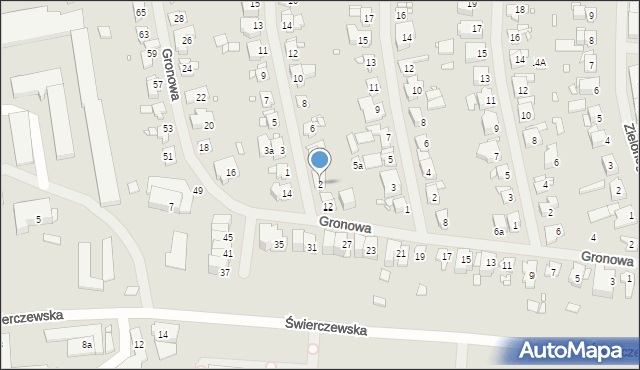 Szczecin, Morelowa, 2, mapa Szczecina