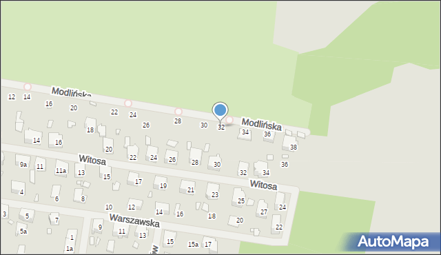 Szczecin, Modlińska, 32, mapa Szczecina