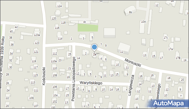 Szydłowiec, Moniuszki Stanisława, 2a, mapa Szydłowiec