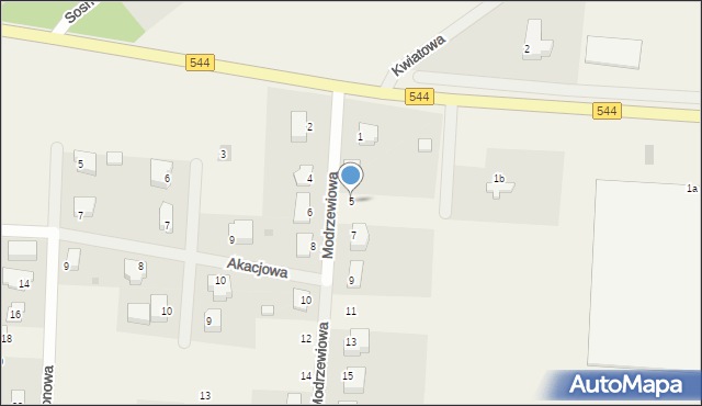 Szydłowo, Modrzewiowa, 5, mapa Szydłowo