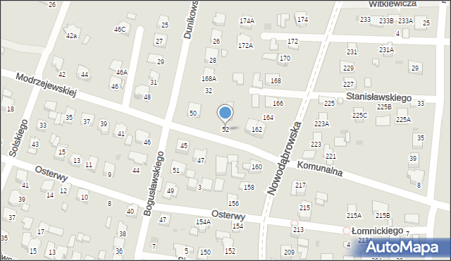 Tarnów, Modrzejewskiej Heleny, 52, mapa Tarnów