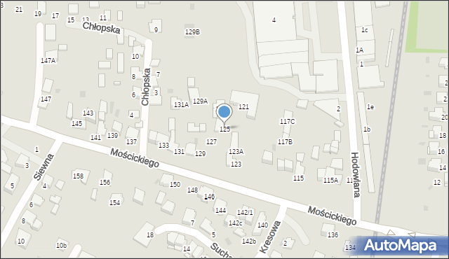 Tarnów, Mościckiego Ignacego, 125, mapa Tarnów