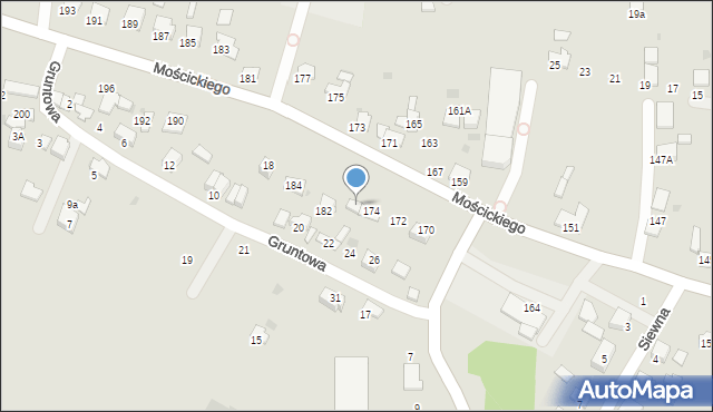 Tarnów, Mościckiego Ignacego, 176, mapa Tarnów