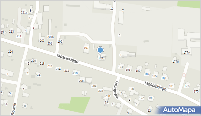 Tarnów, Mościckiego Ignacego, 195, mapa Tarnów