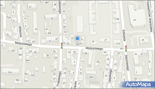 Tarnów, Mościckiego Ignacego, 31b, mapa Tarnów