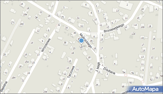 Tarnowskie Góry, Mościckiego Ignacego, 42, mapa Tarnowskie Góry