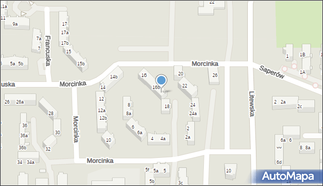 Tarnowskie Góry, Morcinka Gustawa, 16c, mapa Tarnowskie Góry