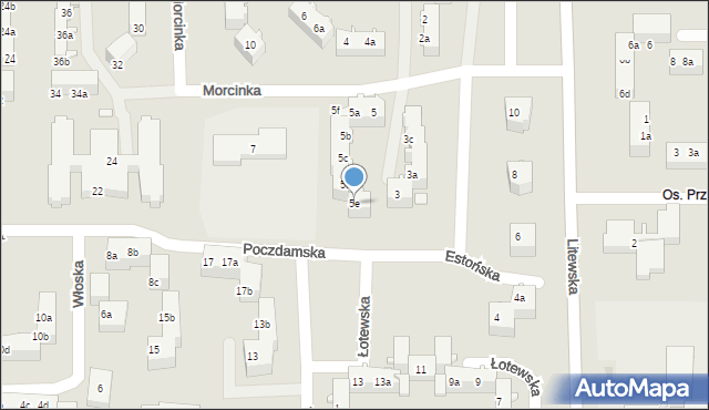 Tarnowskie Góry, Morcinka Gustawa, 5e, mapa Tarnowskie Góry