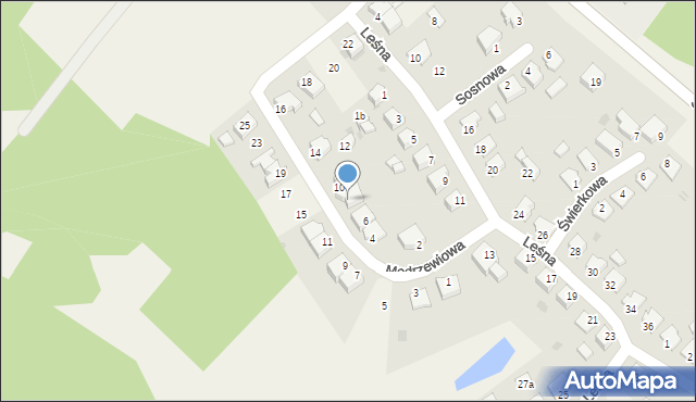 Terespol Pomorski, Modrzewiowa, 8, mapa Terespol Pomorski