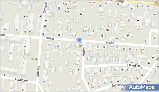 Tomaszów Mazowiecki, Modra, 15, mapa Tomaszów Mazowiecki