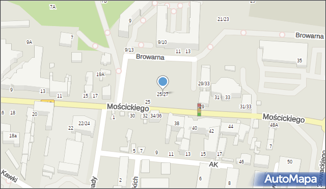 Tomaszów Mazowiecki, Mościckiego Ignacego, prezydenta, 25/27, mapa Tomaszów Mazowiecki