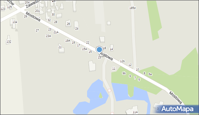 Tomaszów Mazowiecki, Mostowa, 13, mapa Tomaszów Mazowiecki