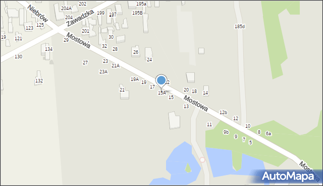Tomaszów Mazowiecki, Mostowa, 15A, mapa Tomaszów Mazowiecki
