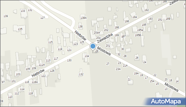 Tomaszów Mazowiecki, Mostowa, 29/31, mapa Tomaszów Mazowiecki