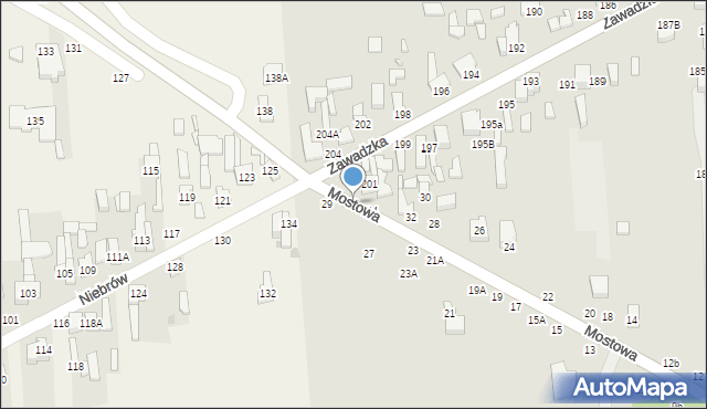 Tomaszów Mazowiecki, Mostowa, 36, mapa Tomaszów Mazowiecki