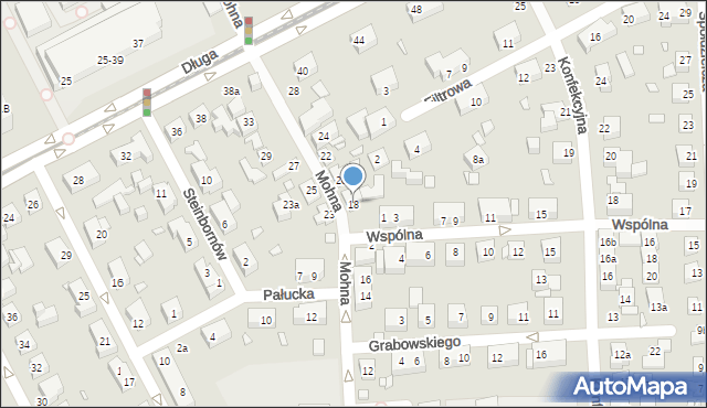 Toruń, Mohna Jana, 18, mapa Torunia