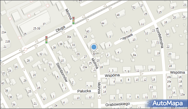 Toruń, Mohna Jana, 22, mapa Torunia