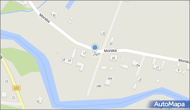 Trzebiatów, Morska, 17A, mapa Trzebiatów