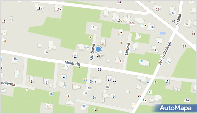 Tuszyn, Molenda, 2d, mapa Tuszyn