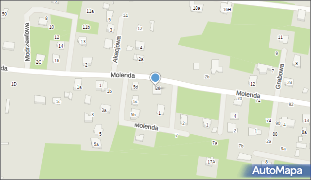 Tuszyn, Molenda, 5E, mapa Tuszyn