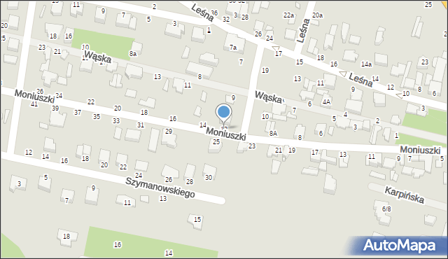 Tuszyn, Moniuszki Stanisława, 12, mapa Tuszyn