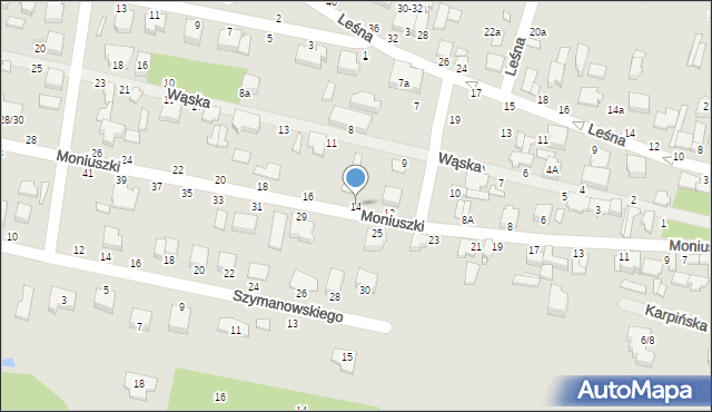 Tuszyn, Moniuszki Stanisława, 14, mapa Tuszyn