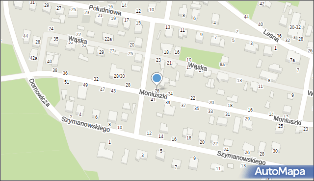 Tuszyn, Moniuszki Stanisława, 26, mapa Tuszyn