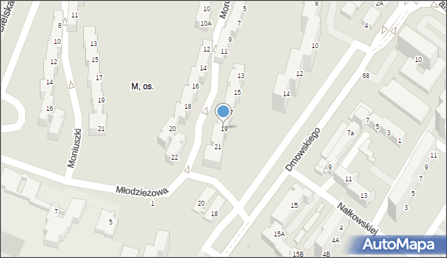 Tychy, Morcinka Gustawa, 19, mapa Tychów