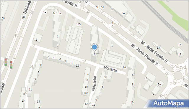 Tychy, Morcinka Gustawa, 4, mapa Tychów