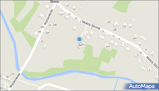 Tyczyn, Mokra Strona, 15A, mapa Tyczyn