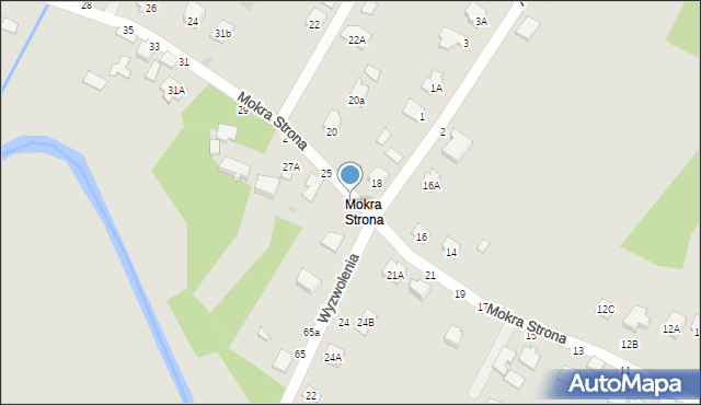 Tyczyn, Mokra Strona, 23, mapa Tyczyn