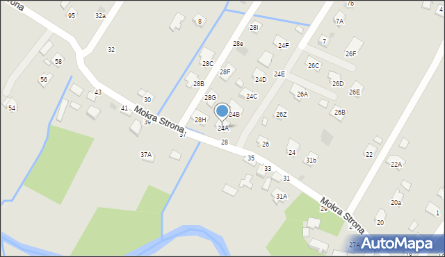 Tyczyn, Mokra Strona, 24A, mapa Tyczyn