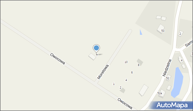 Unieszewo, Morelowa, 7, mapa Unieszewo