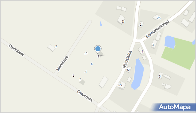 Unieszewo, Morelowa, 8, mapa Unieszewo