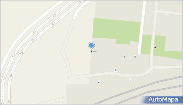 Warszawa, Mory, 7, mapa Warszawy