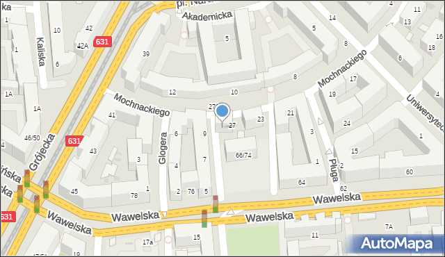 Warszawa, Mochnackiego Maurycego, 29, mapa Warszawy