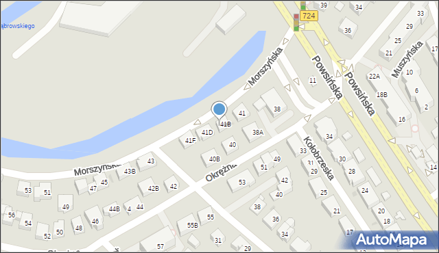 Warszawa, Morszyńska, 41C, mapa Warszawy