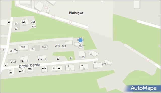 Warszawa, Morwowa, 26f, mapa Warszawy