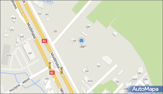 Warszawa, Modlińska, 336a, mapa Warszawy