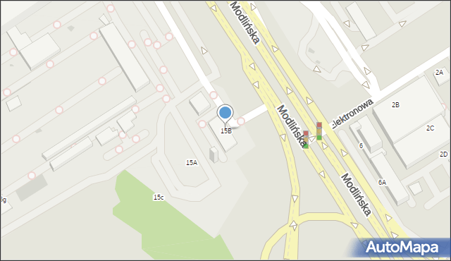 Warszawa, Modlińska, 15B, mapa Warszawy