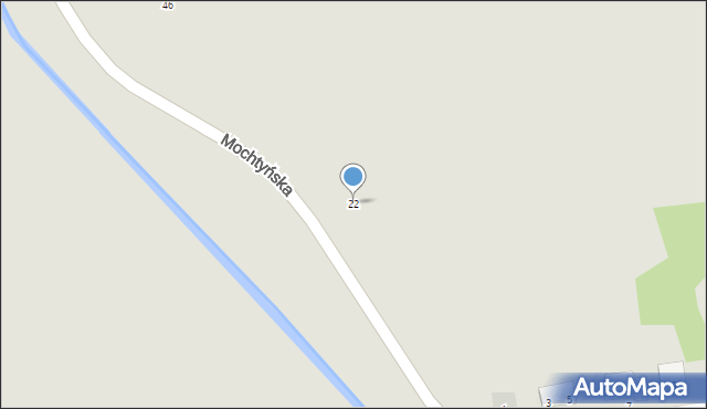 Warszawa, Mochtyńska, 22, mapa Warszawy