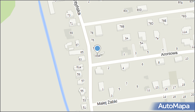 Warszawa, Mochtyńska, 63A, mapa Warszawy