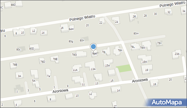 Warszawa, Mochtyńska, 78H, mapa Warszawy