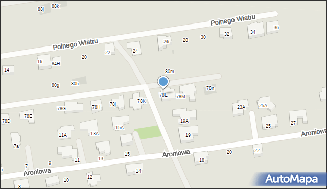 Warszawa, Mochtyńska, 78L, mapa Warszawy