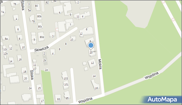 Warszawa, Mokra, 10, mapa Warszawy