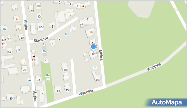 Warszawa, Mokra, 12, mapa Warszawy