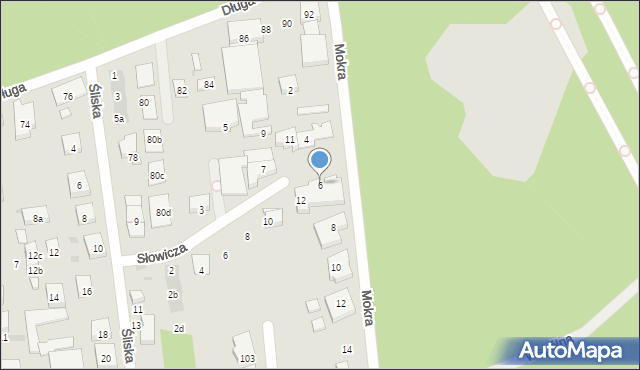 Warszawa, Mokra, 6, mapa Warszawy