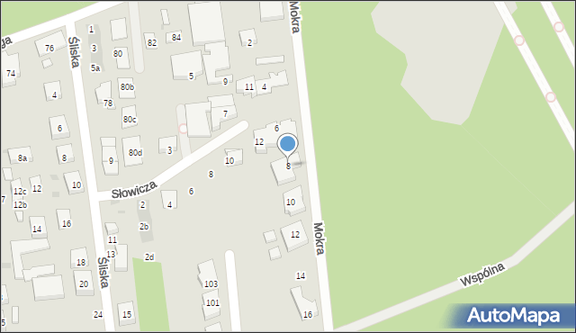 Warszawa, Mokra, 8, mapa Warszawy