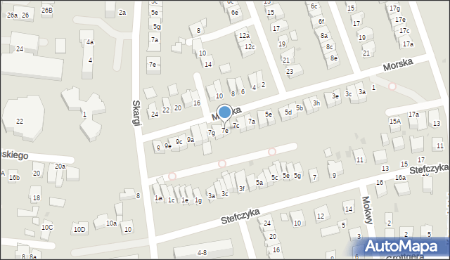 Wejherowo, Morska, 7e, mapa Wejherowo
