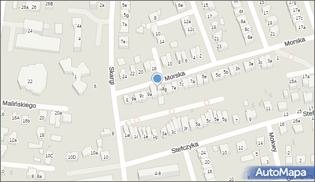 Wejherowo, Morska, 7h, mapa Wejherowo